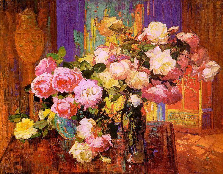 Bischoff, Franz Roses Spain oil painting art